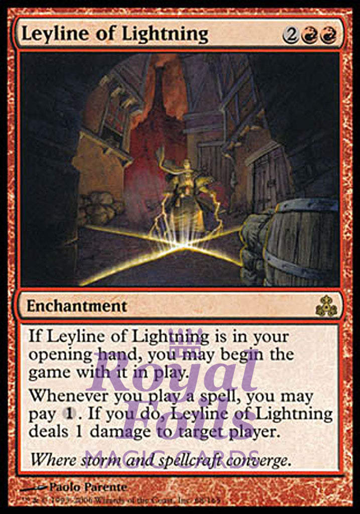 Leyline of Lightning 1x FOIL GPT MTG Guildpact Rare NM red Leyline of Lightning 1x FOIL GPT MTG Guildpact Rare NM red