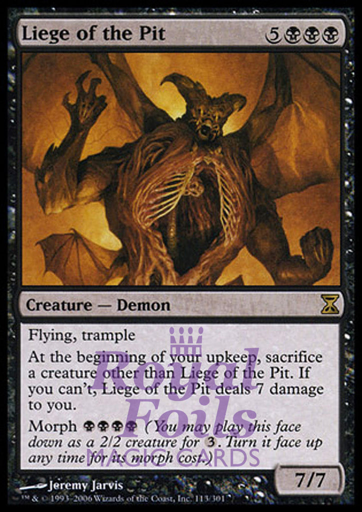 Liege of the Pit 1x FOIL TSP MTG Time Spiral Rare MINT black Liege of the Pit 1x FOIL TSP MTG Time Spiral Rare MINT black