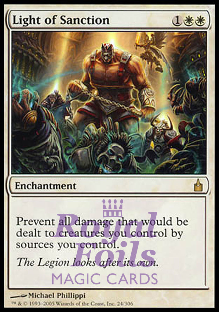 Light of Sanction 1x FOIL RAV MTG Ravnica Rare MINT white Light of Sanction 1x FOIL RAV MTG Ravnica Rare MINT white