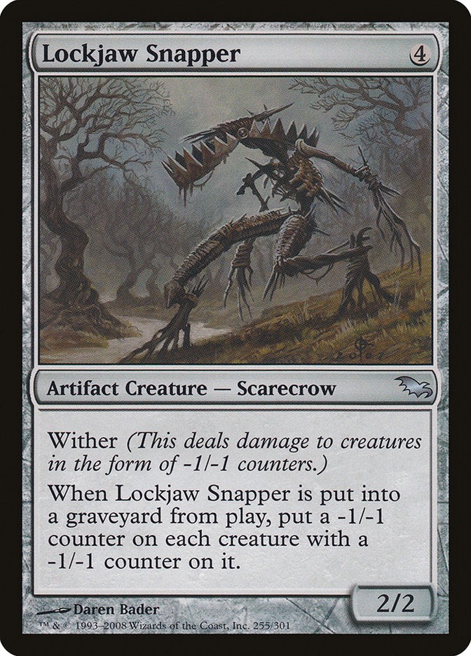 Lockjaw Snapper 1x FOIL SHM MTG Shadowmooror Uncommon MINT artifact Lockjaw Snapper 1x FOIL SHM MTG Shadowmooror Uncommon MINT artifact