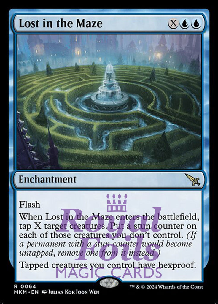 Lost in the Maze 2x FOIL MTG Murders at Karlov Manor MKM Rare MINT blue Lost in the Maze 2x FOIL MTG Murders at Karlov Manor MKM Rare MINT blue