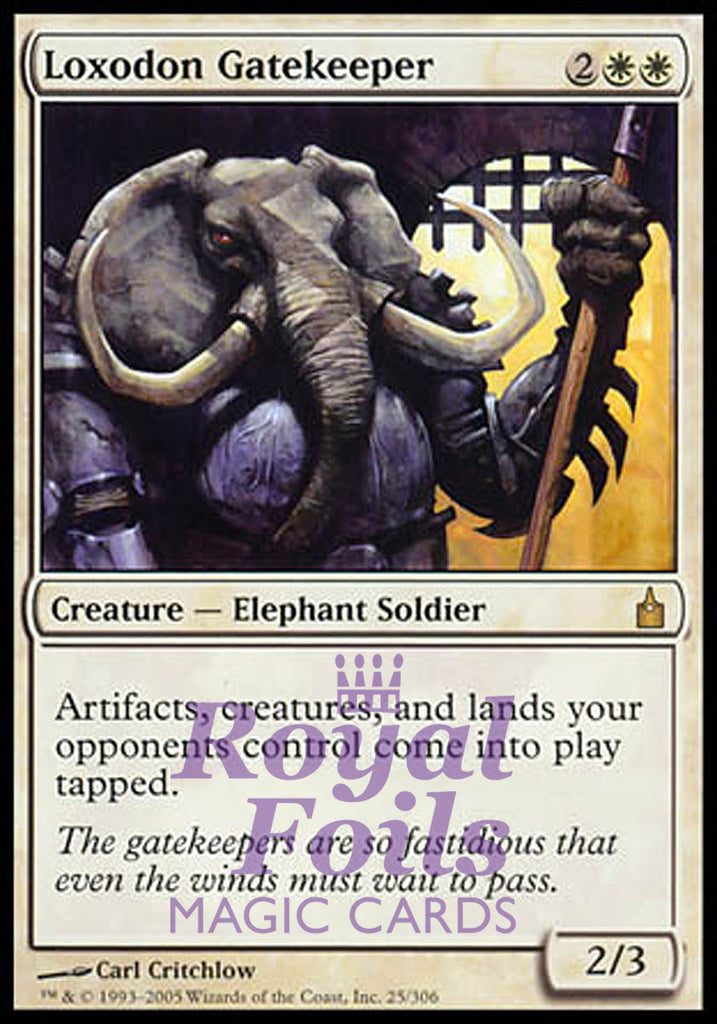 Loxodon Gatekeeper 1x FOIL RAV MTG Ravnica Rare MINT white Loxodon Gatekeeper 1x FOIL RAV MTG Ravnica Rare MINT white
