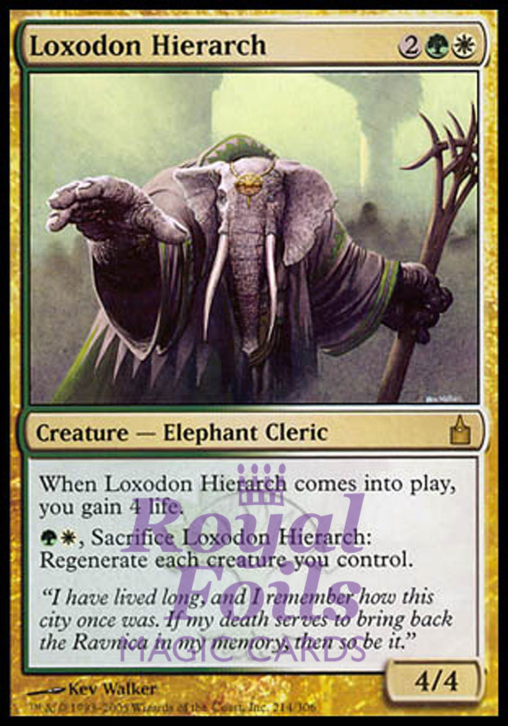 Loxodon Hierarch 1x FOIL RAV MTG Ravnica Rare MINT green white Loxodon Hierarch 1x FOIL RAV MTG Ravnica Rare MINT green white