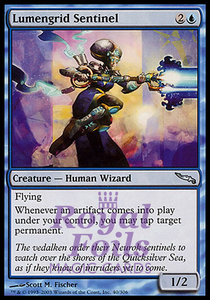 Lumengrid Sentinel 1x FOIL MDN MTG Mirrodin Uncommon MINT blue Lumengrid Sentinel 1x FOIL MDN MTG Mirrodin Uncommon MINT blue