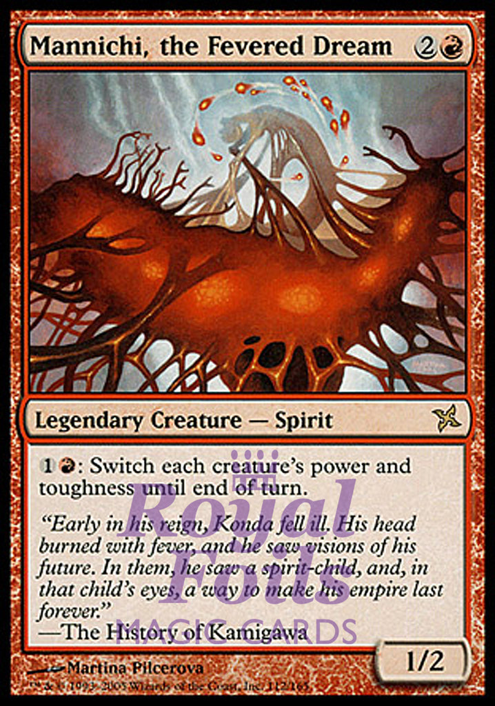 Mannichi the Fevered Dream 1x FOIL BOK MTG Betrayers Kamigawa Rare MINT red Mannichi the Fevered Dream 1x FOIL BOK MTG Betrayers Kamigawa Rare MINT red