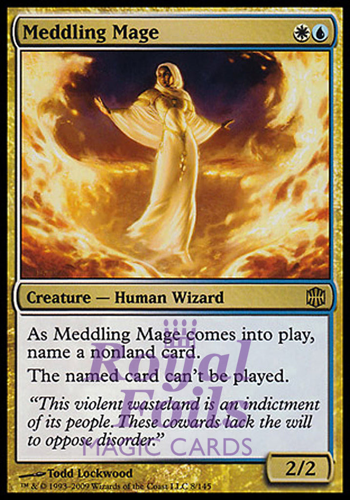 Meddling Mage 1x FOIL ARB MTG Alara Reborn Rare MINT white blue Meddling Mage 1x FOIL ARB MTG Alara Reborn Rare MINT white blue