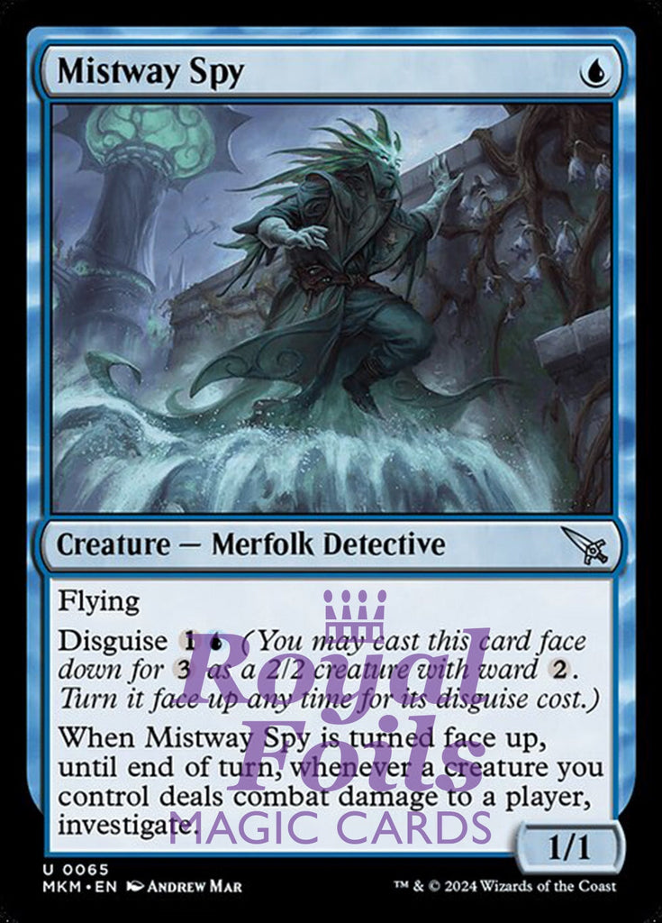 Mistway Spy 4x FOIL MTG Murders at Karlov Manor MKM Uncommon MINT blue Mistway Spy 4x FOIL MTG Murders at Karlov Manor MKM Uncommon MINT blue