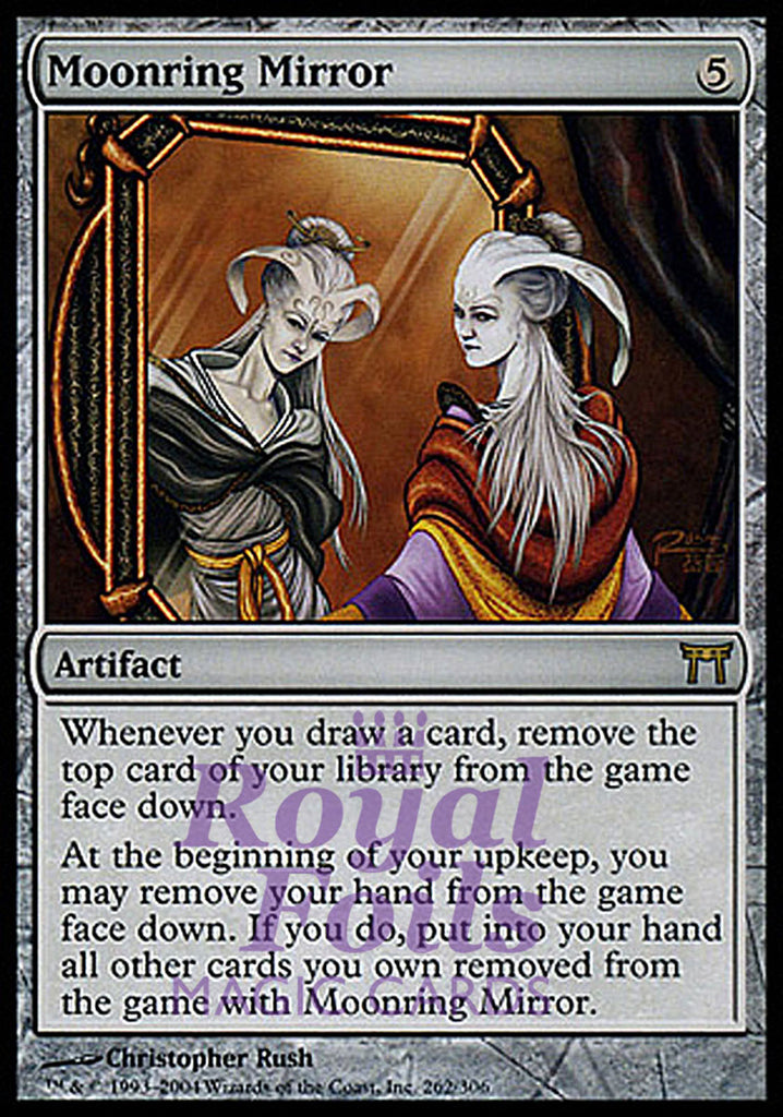 Moonring Mirror 1x FOIL CHK MTG Champions Kamigawa Rare MINT artifact Moonring Mirror 1x FOIL CHK MTG Champions Kamigawa Rare MINT artifact