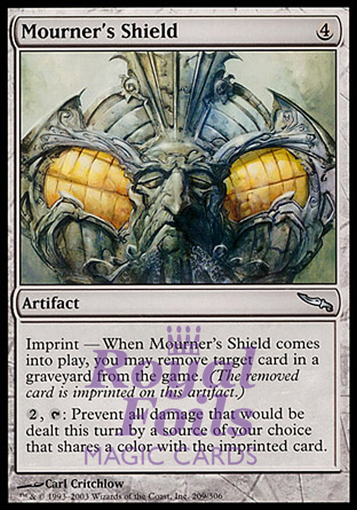 Mourner's Shield 3x FOIL MDN MTG Mirrodin Uncommon MINT artifact Mourner's Shield 3x FOIL MDN MTG Mirrodin Uncommon MINT artifact