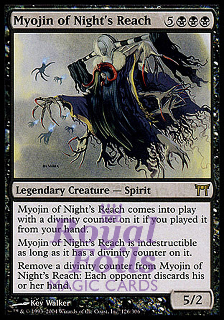 Myojin of Night's Reach 1x FOIL CHK MTG Champions Kamigawa Rare MINT black Myojin of Night's Reach 1x FOIL CHK MTG Champions Kamigawa Rare MINT black