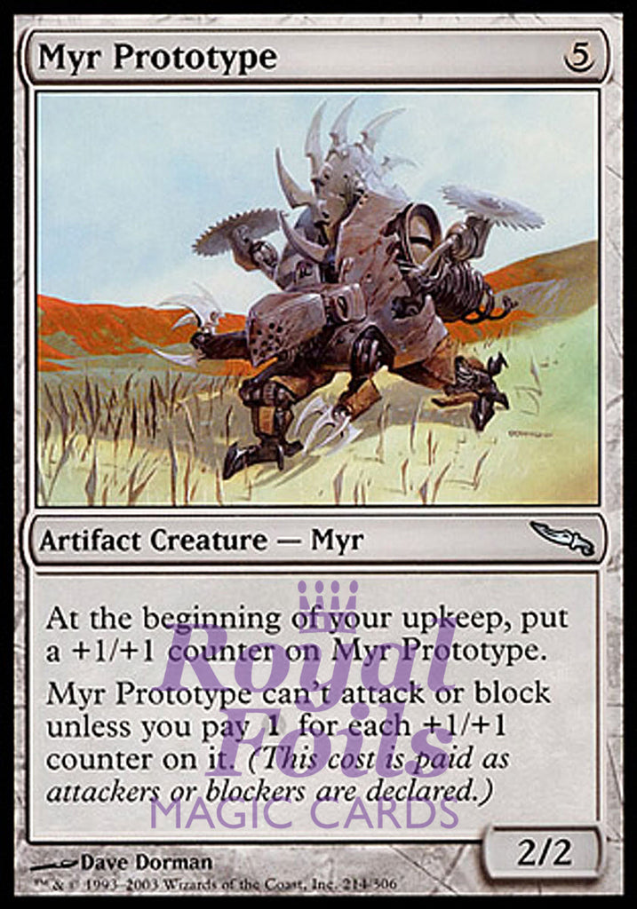 Myr Prototype 1x FOIL MDN MTG Mirrodin Uncommon MINT artifact Myr Prototype 1x FOIL MDN MTG Mirrodin Uncommon MINT artifact