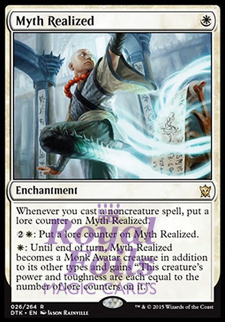 Myth Realized 2x FOIL DTK MTG Dragons of Tarkir Rare MINT white Myth Realized 2x FOIL DTK MTG Dragons of Tarkir Rare MINT white