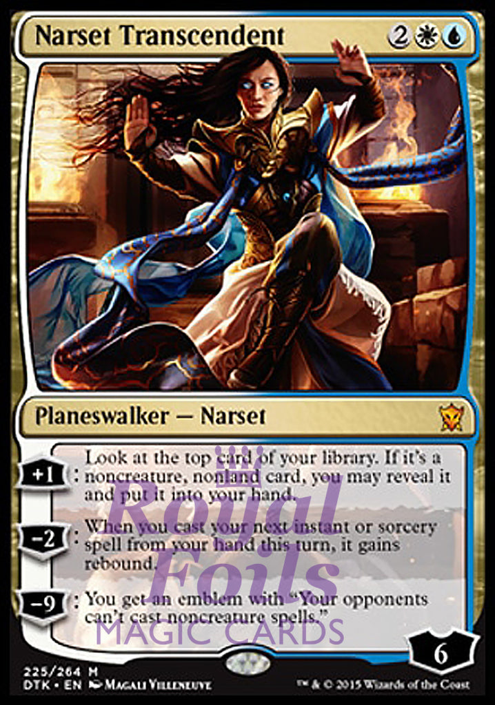 Narset Transcendent 1x FOIL DTK MTG Dragons of Tarkir Mythic MINT white blue Narset Transcendent 1x FOIL DTK MTG Dragons of Tarkir Mythic MINT white blue