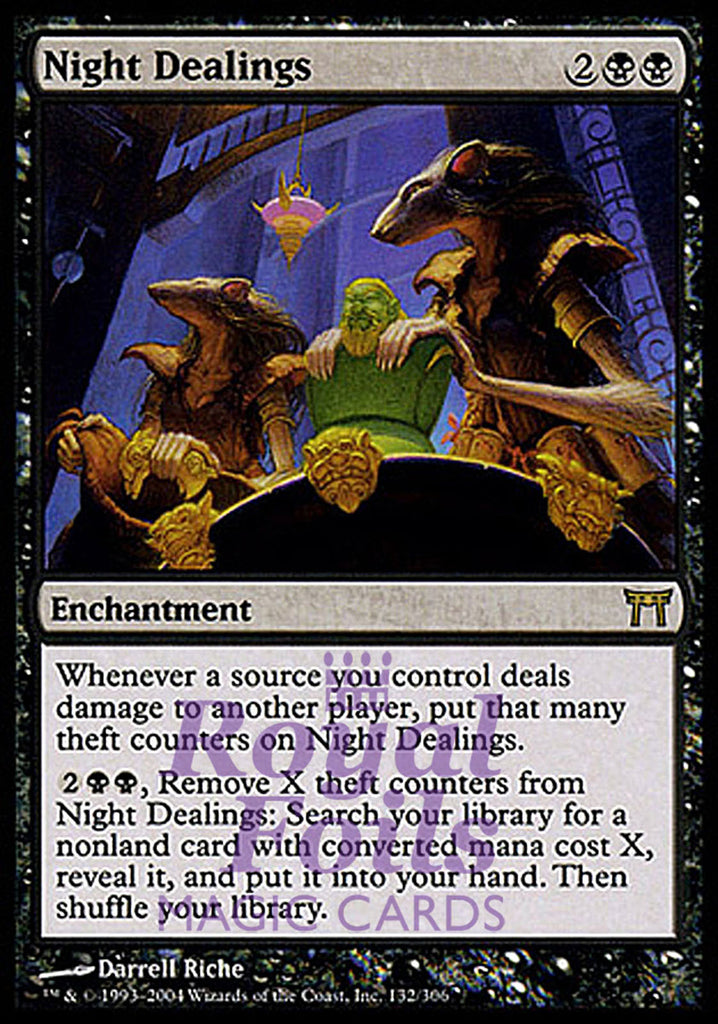 Night Dealings 1x FOIL CHK MTG Champions Kamigawa Rare MINT black Night Dealings 1x FOIL CHK MTG Champions Kamigawa Rare MINT black
