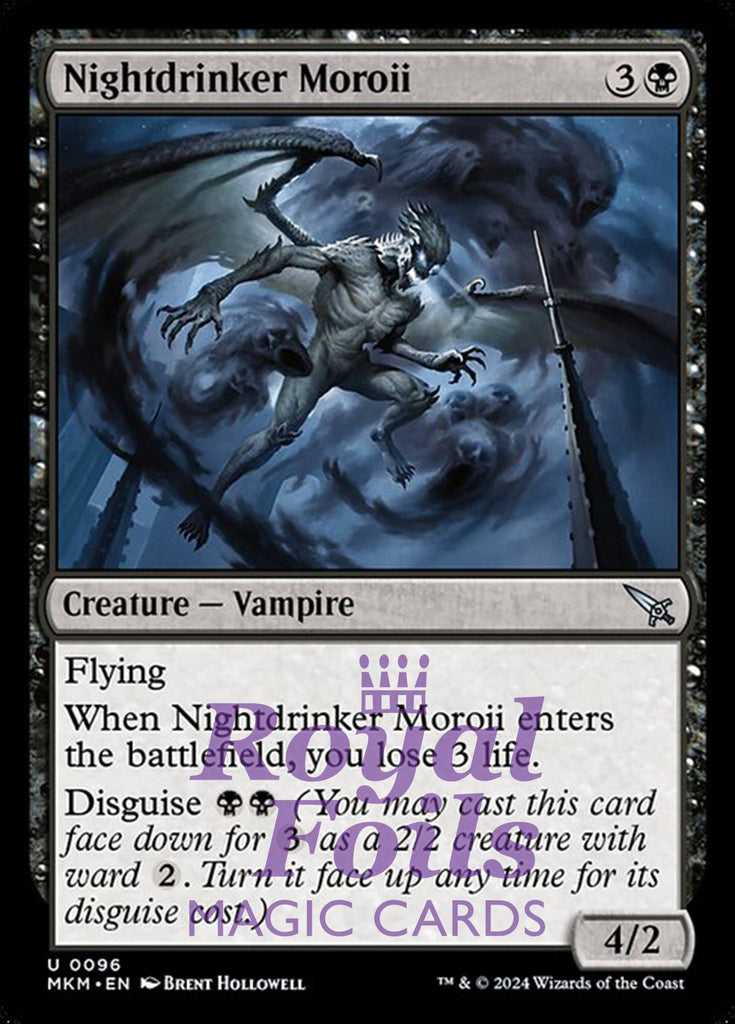 Nightdrinker Moroii 4x FOIL MTG Murders at Karlov Manor MKM Uncommon MINT black Nightdrinker Moroii 4x FOIL MTG Murders at Karlov Manor MKM Uncommon MINT black