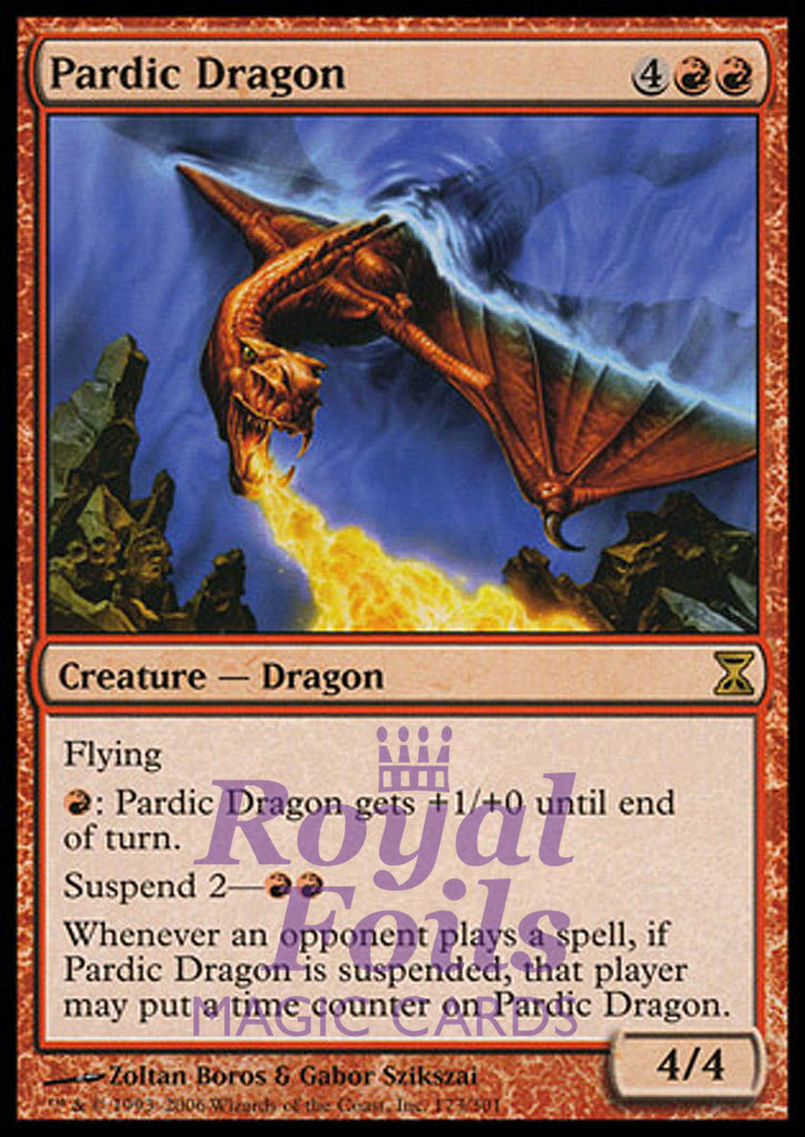 Pardic Dragon 1x FOIL TSP MTG Time Spiral Rare MINT red Pardic Dragon 1x FOIL TSP MTG Time Spiral Rare MINT red