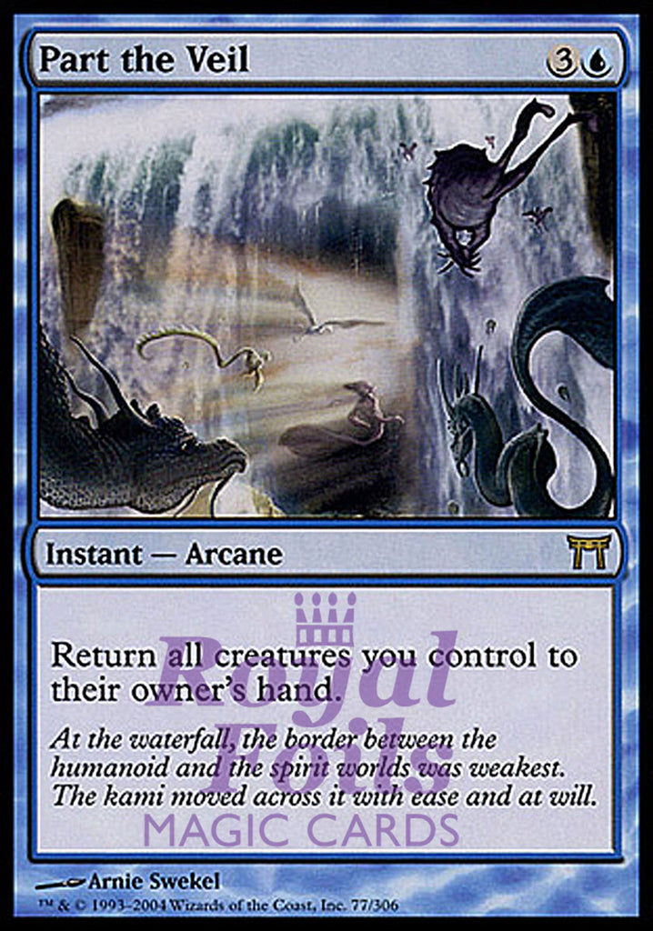 Part the Veil 1x FOIL CHK MTG Champions Kamigawa Rare MINT blue Part the Veil 1x FOIL CHK MTG Champions Kamigawa Rare MINT blue