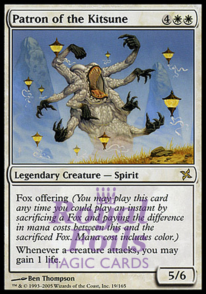 Patron of the Kitsune 1x FOIL BOK MTG Betrayers Kamigawa Rare MINT white Patron of the Kitsune 1x FOIL BOK MTG Betrayers Kamigawa Rare MINT white