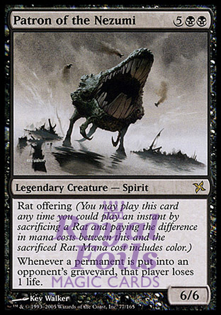 Patron of the Nezumi 1x FOIL BOK MTG Betrayers Kamigawa Rare MINT black Patron of the Nezumi 1x FOIL BOK MTG Betrayers Kamigawa Rare MINT black