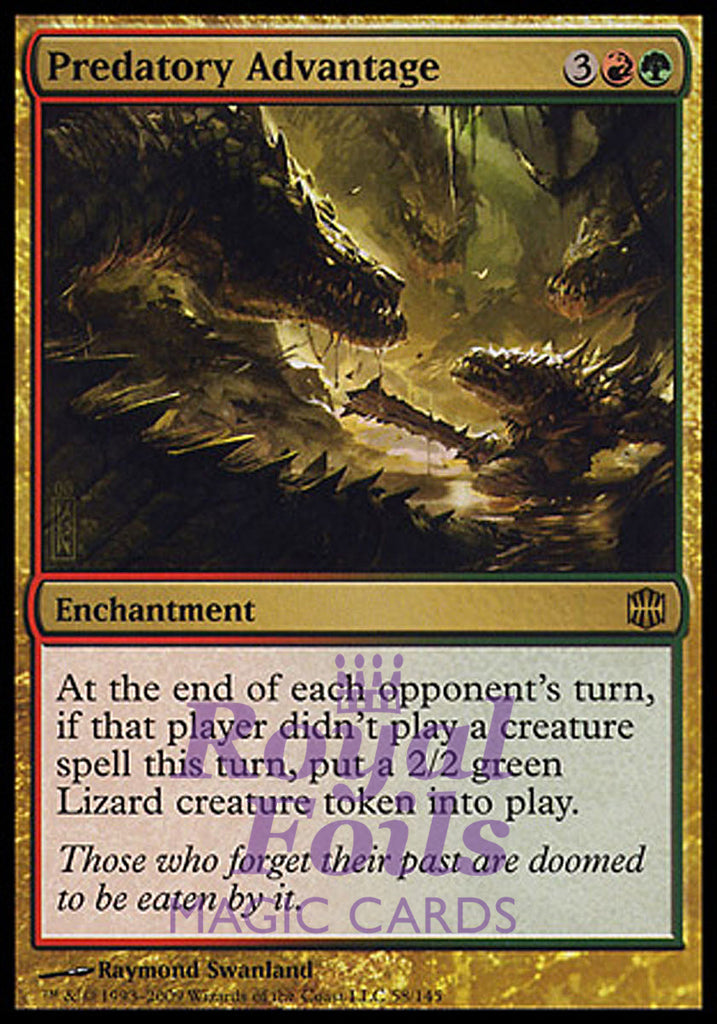 Predatory Advantage 1x FOIL ARB MTG Alara Reborn Rare MINT red green Predatory Advantage 1x FOIL ARB MTG Alara Reborn Rare MINT red green