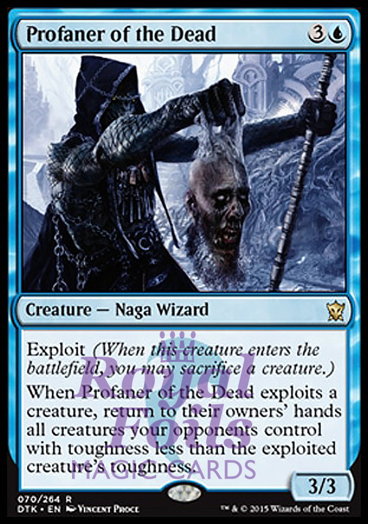 Profaner of the Dead 1x FOIL DTK MTG Dragons of Tarkir Rare MINT blue Profaner of the Dead 1x FOIL DTK MTG Dragons of Tarkir Rare MINT blue