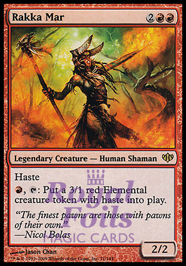 Rakka Mar 1x FOIL CON MTG Conflux Rare MINT red Rakka Mar 1x FOIL CON MTG Conflux Rare MINT red