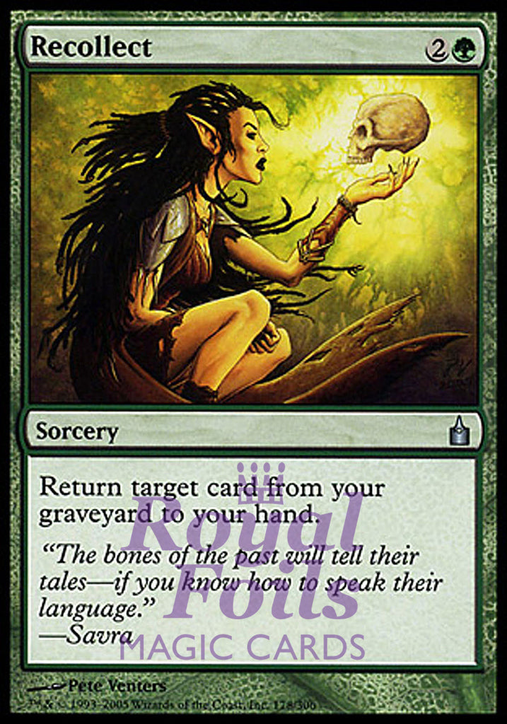 Recollect 2x FOIL RAV MTG Ravnica Uncommon MINT green Recollect 2x FOIL RAV MTG Ravnica Uncommon MINT green