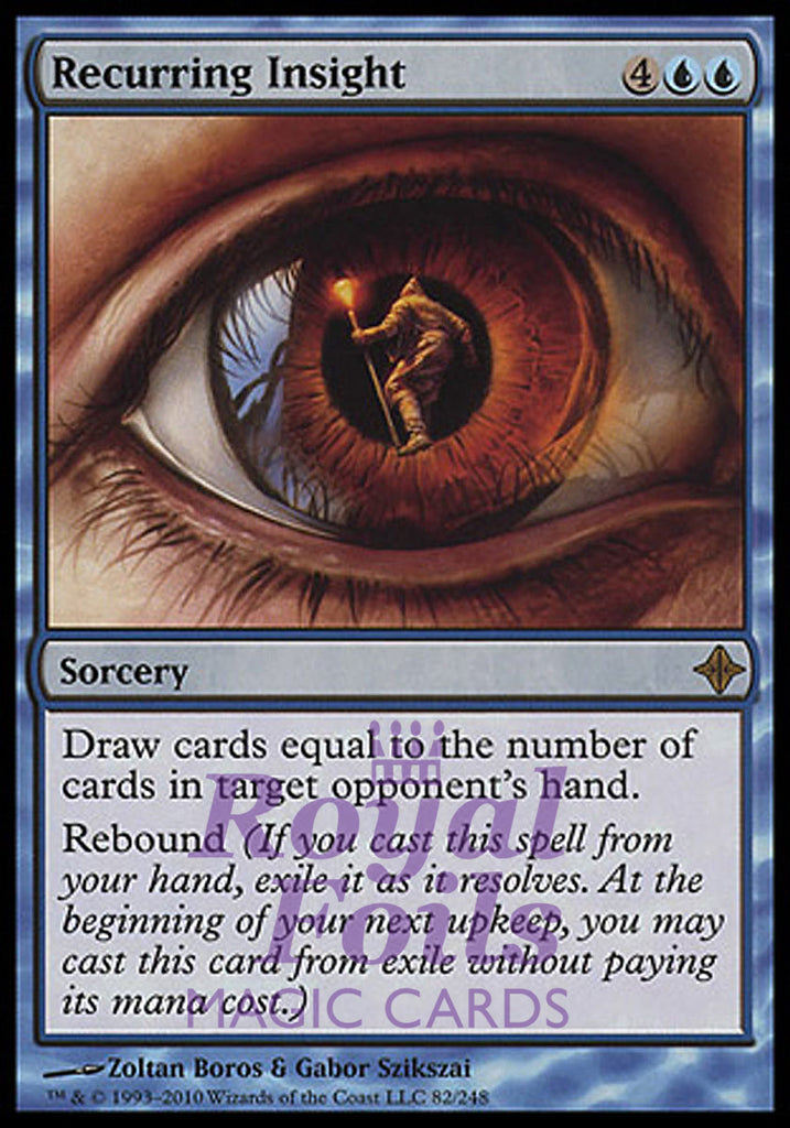 Recurring Insight 1x FOIL ROE MTG Rise of Eldrazi Rare MINT blue Recurring Insight 1x FOIL ROE MTG Rise of Eldrazi Rare MINT blue