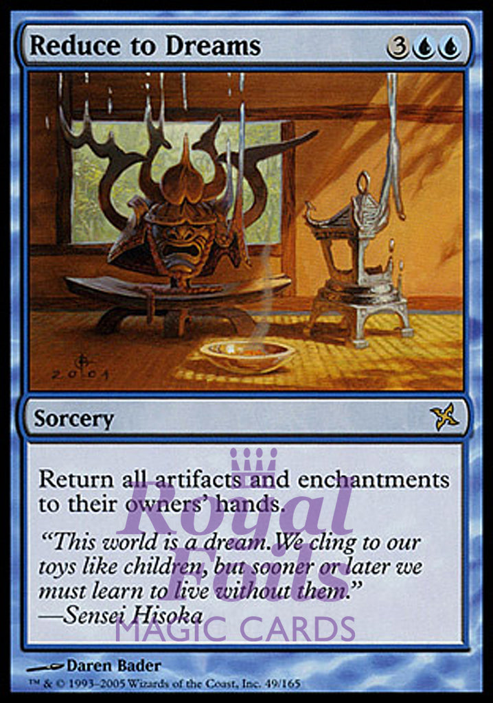 Reduce to Dreams 1x FOIL BOK MTG Betrayers Kamigawa Rare MINT blue Reduce to Dreams 1x FOIL BOK MTG Betrayers Kamigawa Rare MINT blue