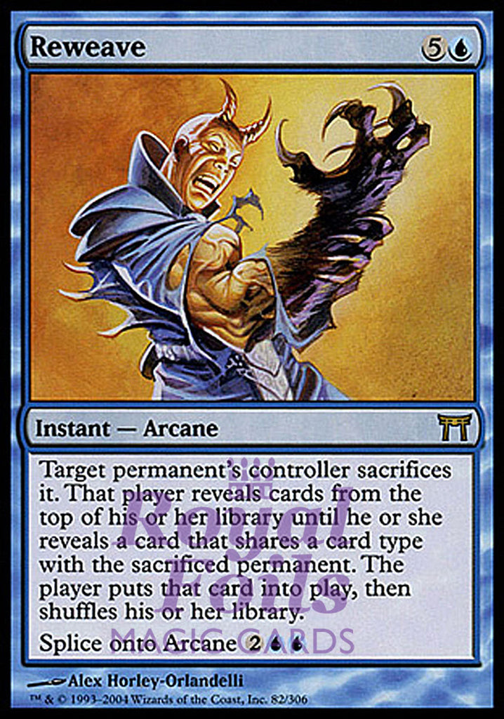 Reweave 1x FOIL CHK MTG Champions Kamigawa Rare MINT blue Reweave 1x FOIL CHK MTG Champions Kamigawa Rare MINT blue