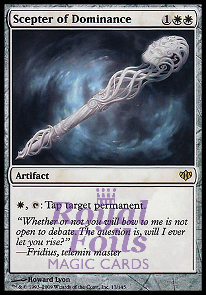 Scepter of Dominance 1x FOIL CON MTG Conflux Rare MINT white artifact Scepter of Dominance 1x FOIL CON MTG Conflux Rare MINT white artifact