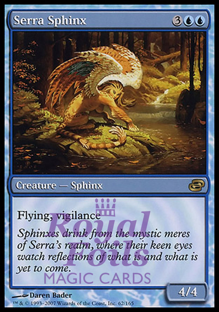 Serra Sphinx 1x FOIL PLC MTG Planar Chaos Rare MINT blue Serra Sphinx 1x FOIL PLC MTG Planar Chaos Rare MINT blue
