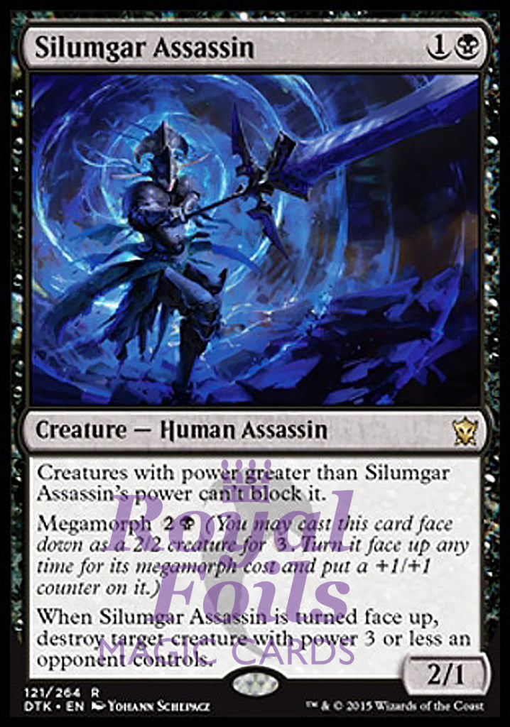 Silumgar Assassin 2x FOIL DTK MTG Dragons of Tarkir Rare MINT black Silumgar Assassin 2x FOIL DTK MTG Dragons of Tarkir Rare MINT black