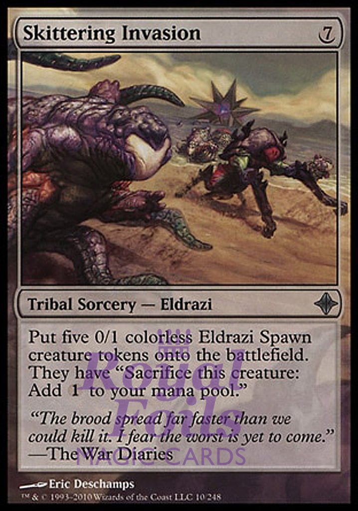 Skittering Invasion 1x FOIL ROE MTG Rise of Eldrazi Uncommon NM colorless Skittering Invasion 1x FOIL ROE MTG Rise of Eldrazi Uncommon NM colorless
