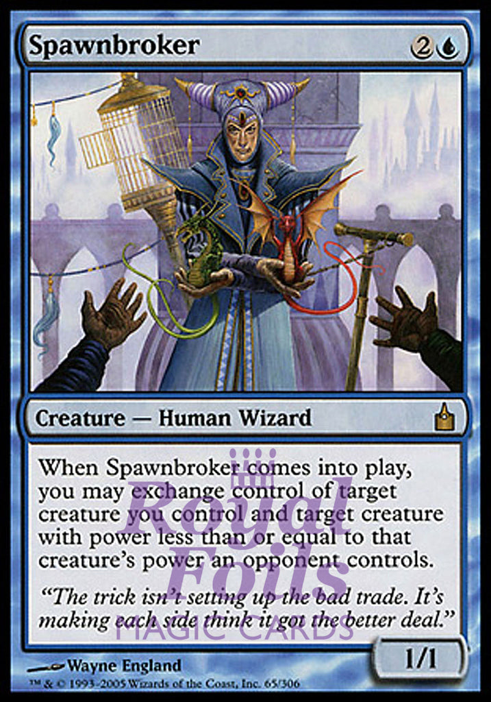 Spawnbroker 1x FOIL RAV MTG Ravnica Rare MINT blue human Spawnbroker 1x FOIL RAV MTG Ravnica Rare MINT blue human