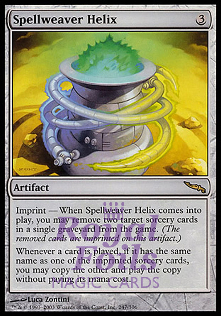 Spellweaver Helix 1x FOIL MDN MTG Mirrodin Rare MINT artifact Spellweaver Helix 1x FOIL MDN MTG Mirrodin Rare MINT artifact