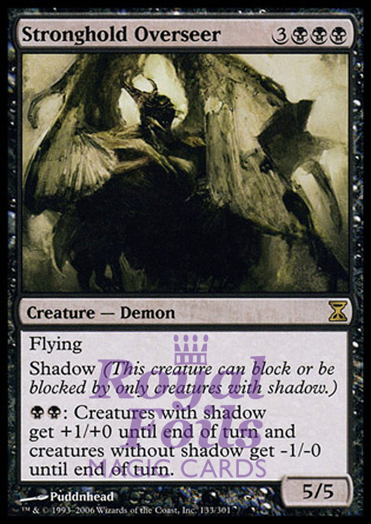 Stronghold Overseer 1x FOIL TSP MTG Time Spiral Rare MINT black Stronghold Overseer 1x FOIL TSP MTG Time Spiral Rare MINT black