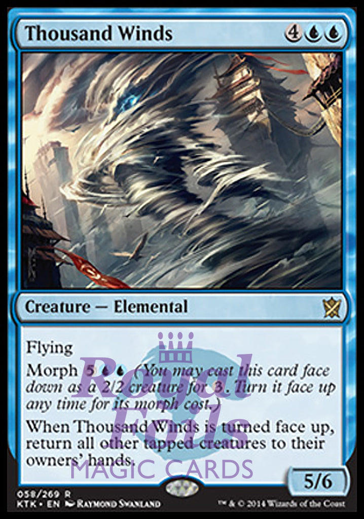 Thousand Winds 2x FOIL MTG KTK Khans of Tarkir Rare MINT blue Thousand Winds 2x FOIL MTG KTK Khans of Tarkir Rare MINT blue