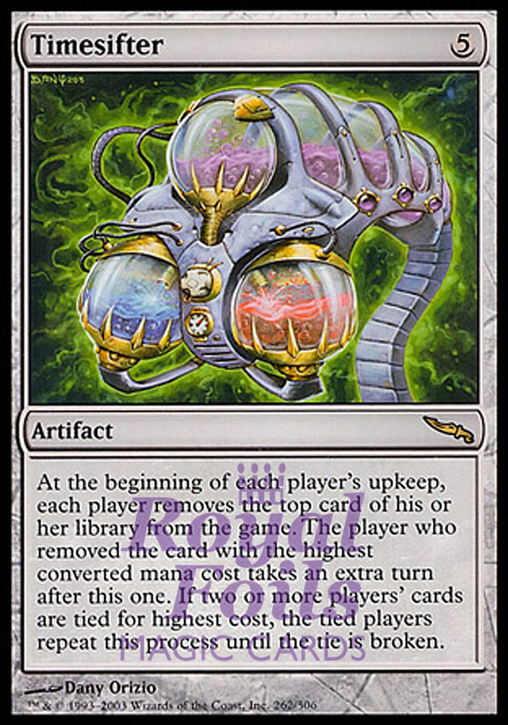 Timesifter 1x FOIL MDN Mirrodin MTG Rare MINT artifact Timesifter 1x FOIL MDN Mirrodin MTG Rare MINT artifact