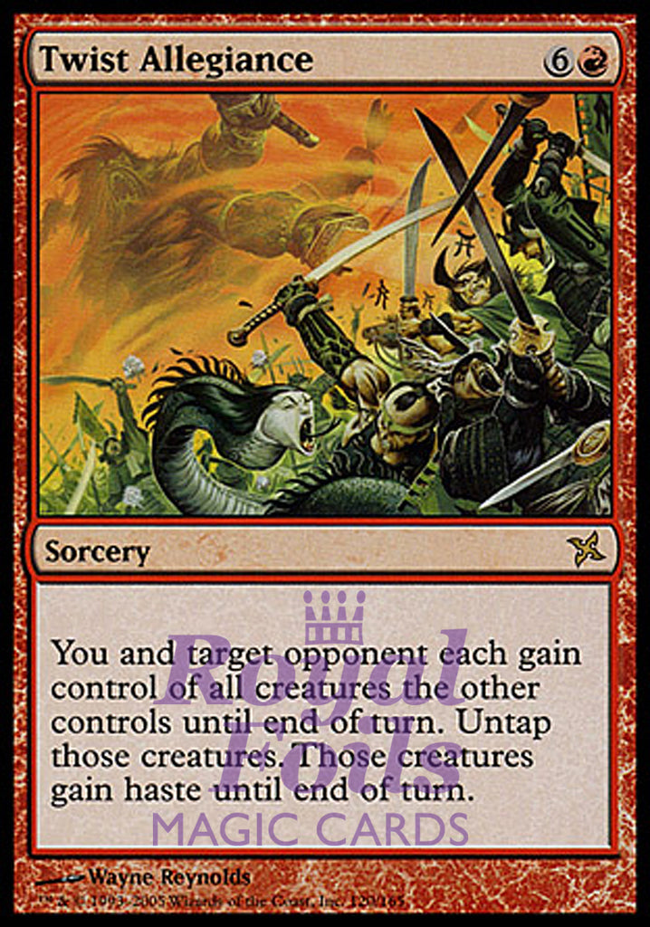 Twist Allegiance 1x FOIL BOK MTG Betrayers Kamigawa Rare MINT red Twist Allegiance 1x FOIL BOK MTG Betrayers Kamigawa Rare MINT red