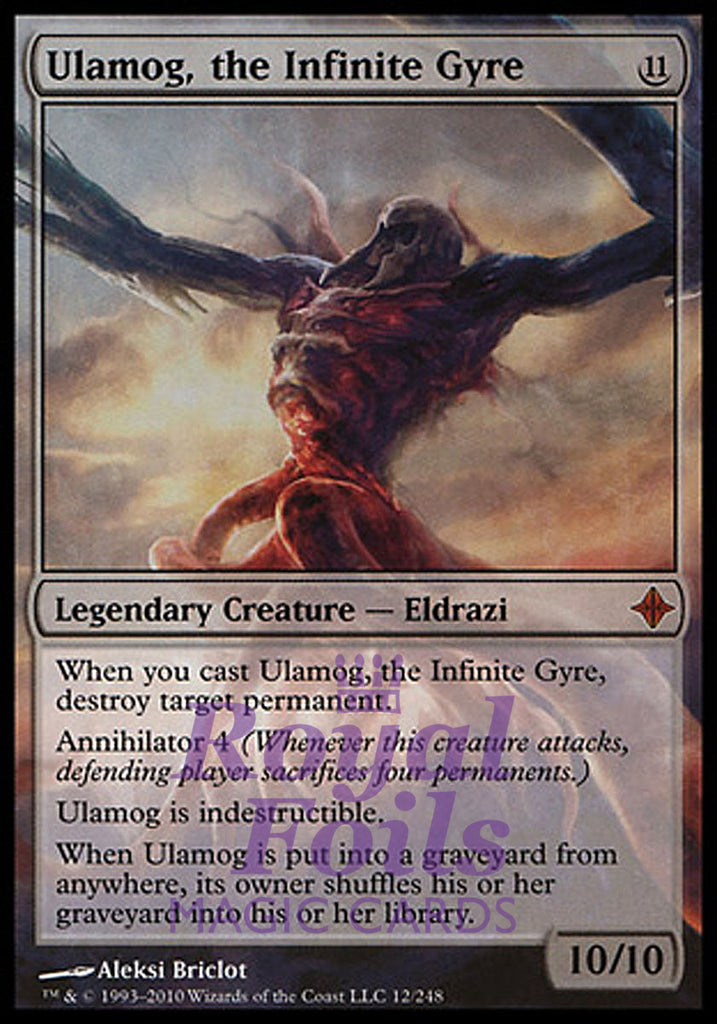 Ulamog the Infinite Gyre 1x FOIL ROE MTG Rise of Eldrazi Mythic NM legendary Ulamog the Infinite Gyre 1x FOIL ROE MTG Rise of Eldrazi Mythic NM legendary
