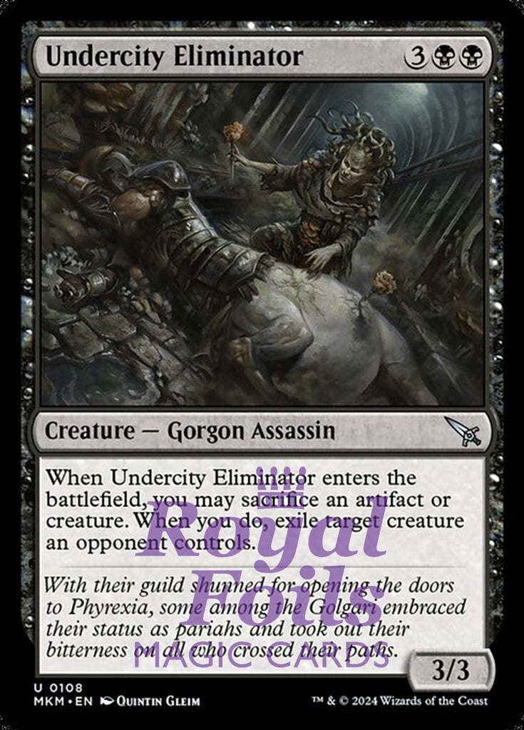 Undercity Eliminator 4x FOIL MTG Murders at Karlov Manor MKM Uncommon MINT black Undercity Eliminator 4x FOIL MTG Murders at Karlov Manor MKM Uncommon MINT black