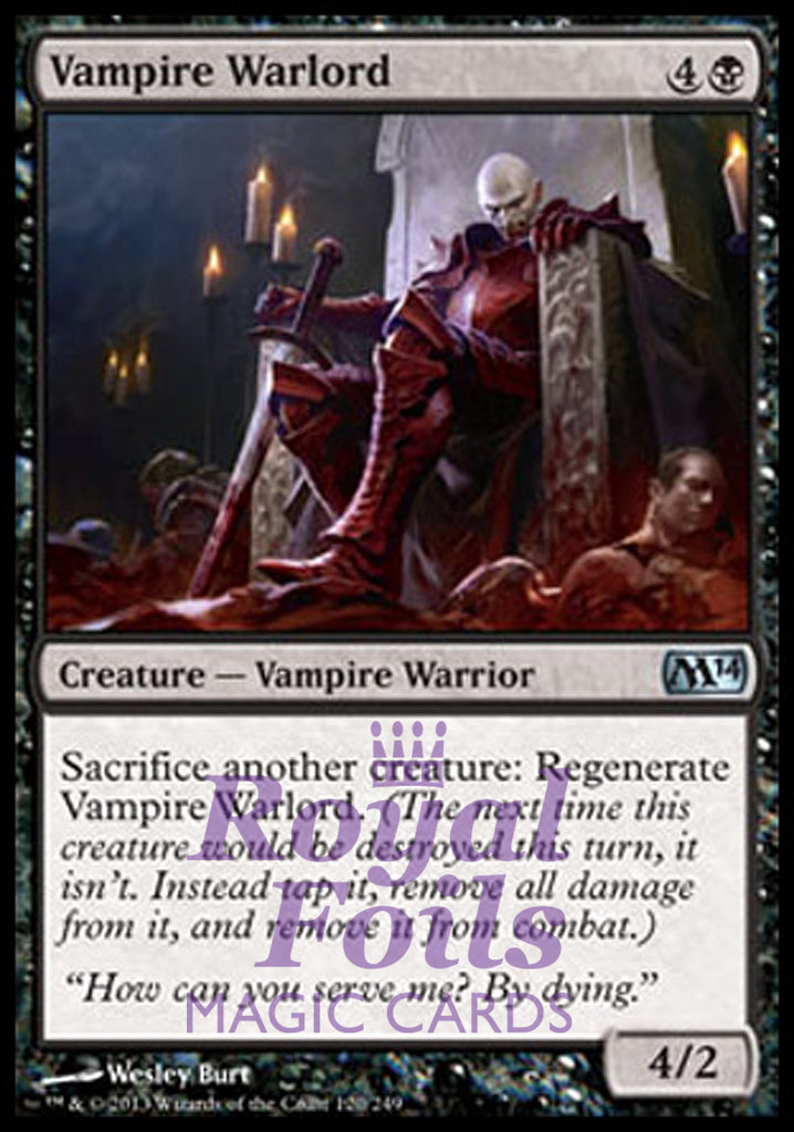 Vampire Warlord 2x FOIL MTG M14 2014 Core Set Uncommon MINT black Vampire Warlord 2x FOIL MTG M14 2014 Core Set Uncommon MINT black