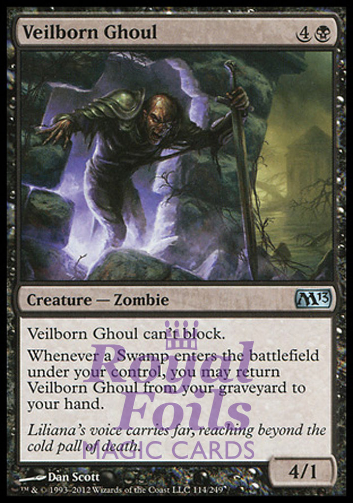 Veilborn Ghoul 2x FOIL MTG M13 Core Set Uncommon MINT black Veilborn Ghoul 2x FOIL MTG M13 Core Set Uncommon MINT black