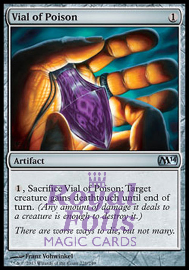 Vial of Poison 2x FOIL MTG M14 2014 Core Set Uncommon MINT artifact Vial of Poison 2x FOIL MTG M14 2014 Core Set Uncommon MINT artifact