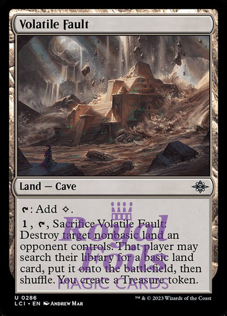 Volatile Fault 4x FOIL Lost Caverns of Ixalan MTG LCI Uncommon MINT land Volatile Fault 4x FOIL Lost Caverns of Ixalan MTG LCI Uncommon MINT land