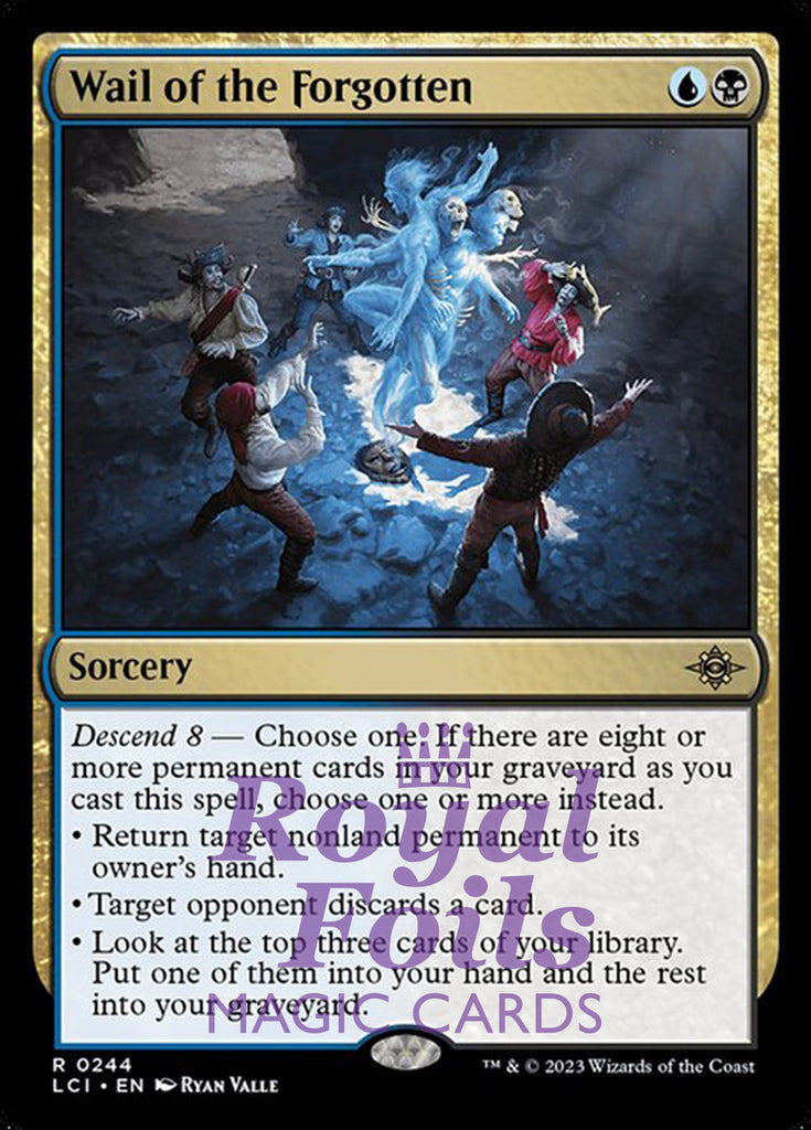 Wail of the Forgotten 2x FOIL Lost Caverns of Ixalan MTG LCI Rare MINT blue black Wail of the Forgotten 2x FOIL Lost Caverns of Ixalan MTG LCI Rare MINT blue black
