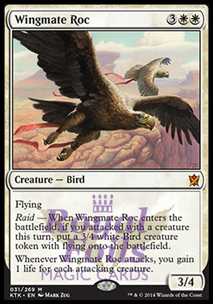 Wingmate Roc 1x FOIL KTK MTG Khans of Tarkir Mythic MINT white Wingmate Roc 1x FOIL KTK MTG Khans of Tarkir Mythic MINT white