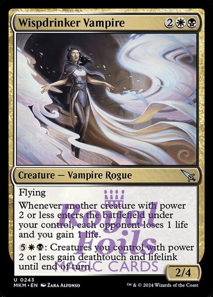 Wispdrinker Vampire 4x FOIL MTG Murders at Karlov Manor MKM Uncommon MINT white black Wispdrinker Vampire 4x FOIL MTG Murders at Karlov Manor MKM Uncommon MINT white black