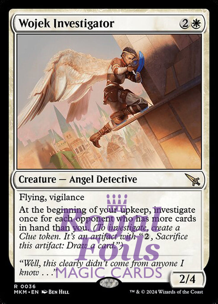 Wojek Investigator 2x FOIL MTG Murders at Karlov Manor MKM Rare MINT white Wojek Investigator 2x FOIL MTG Murders at Karlov Manor MKM Rare MINT white